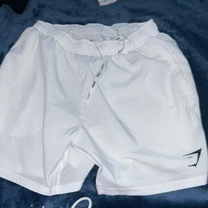 white small gymshark shorts barely worn